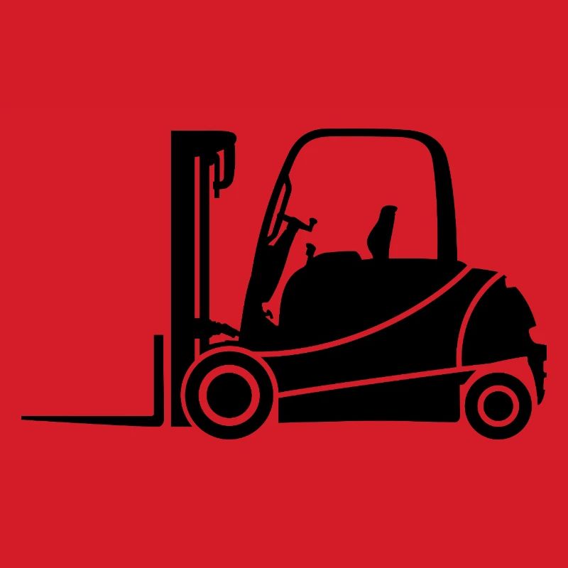 Gabelstapler Silhouette: Transport & Staplerfahrer