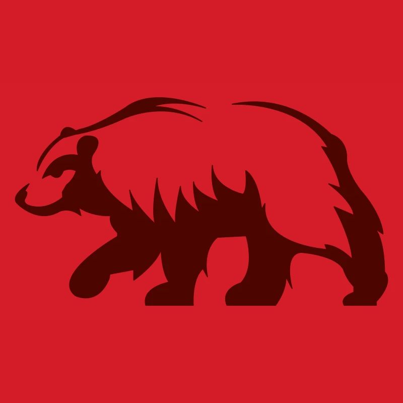 Waldbär Silhouette