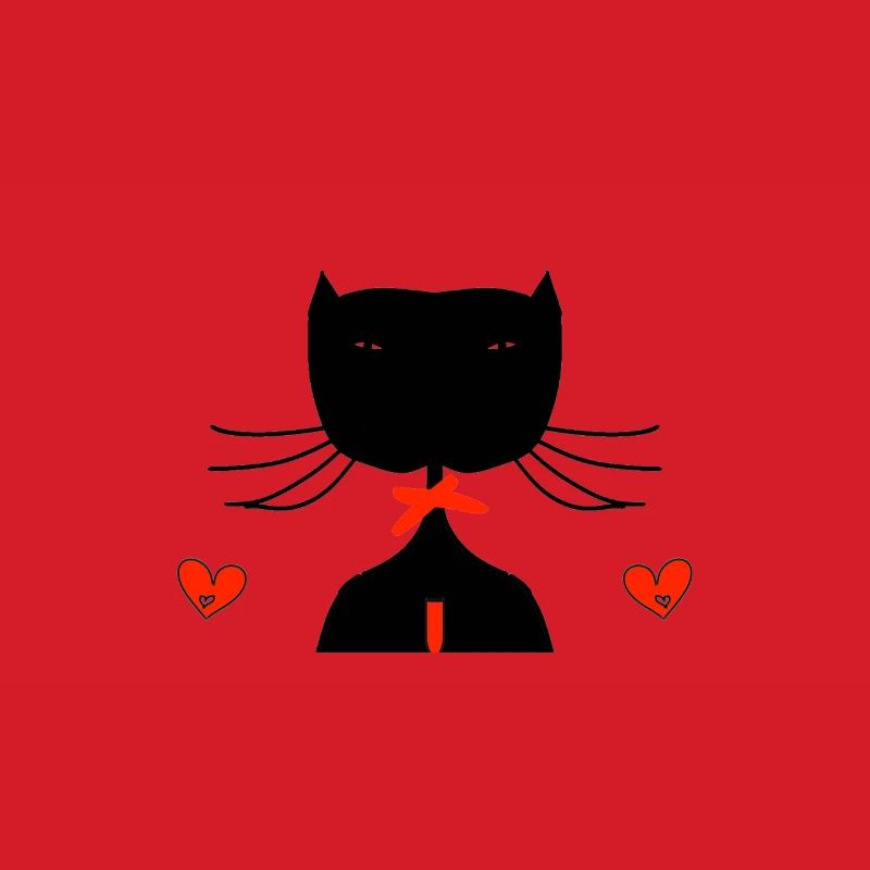 schwarze katze