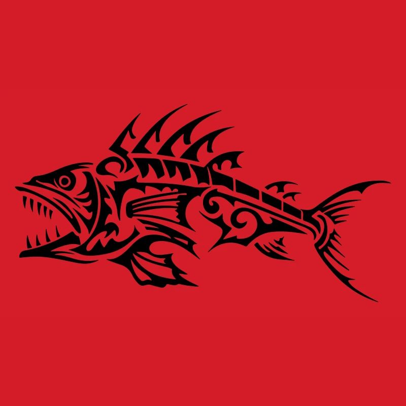 Fisch Tribal Knochen
