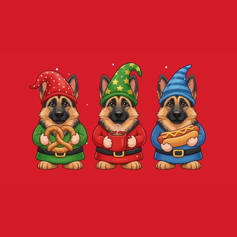 German Shepherd Christmas Cooler
