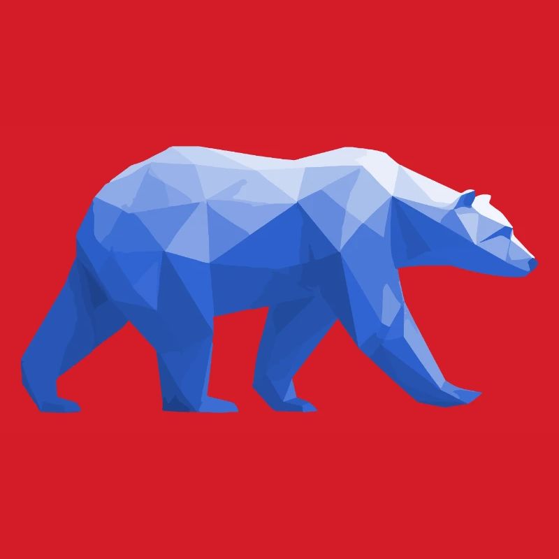 Polar Bär Polygon Eisbär Winter