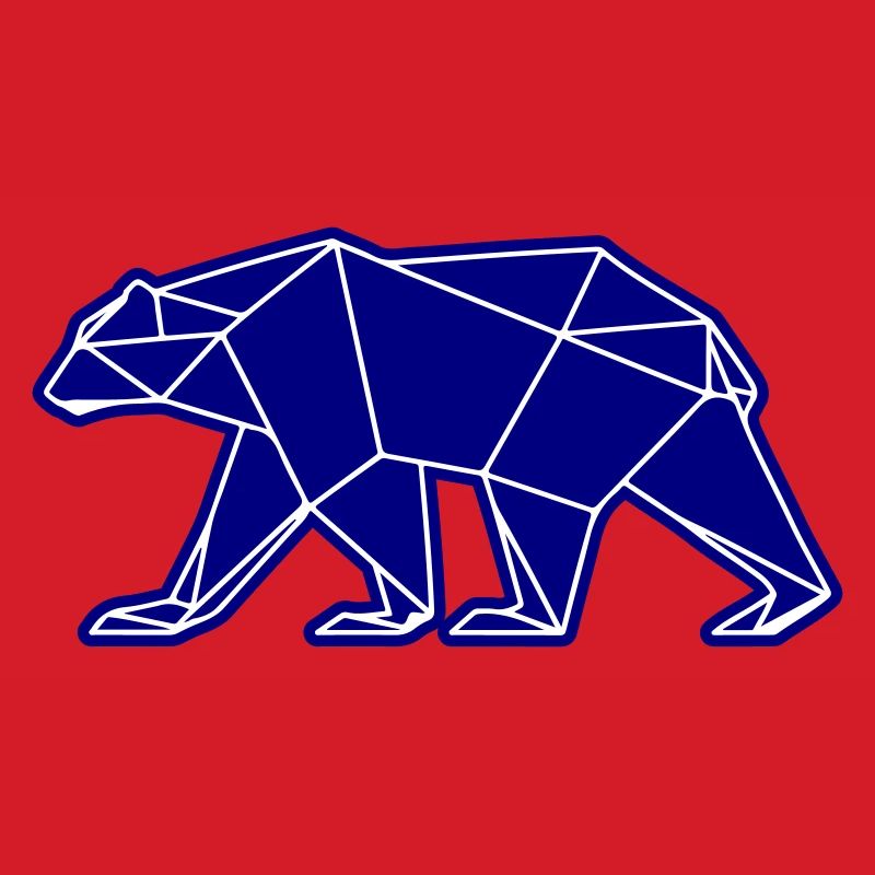 Eisbär Polar Bär Polygon Symbol