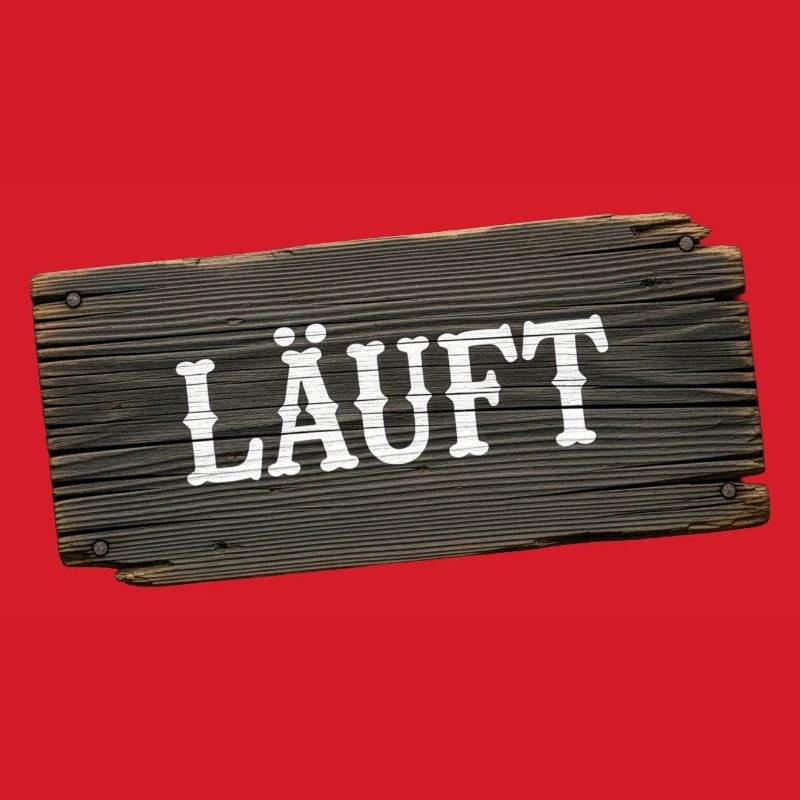 Läuft – minimalistisches Handwerker Statement