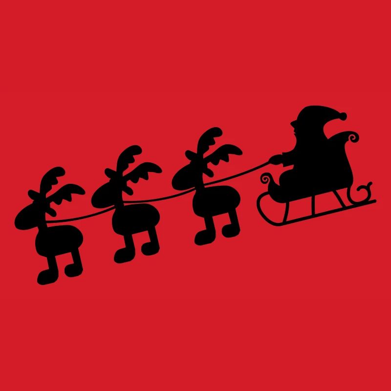 Weihnachtsmann mit Schlitten