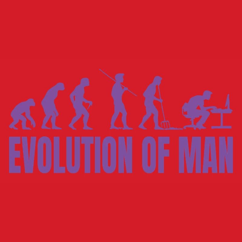 Programmeur Computer Freak Evolution Rétro