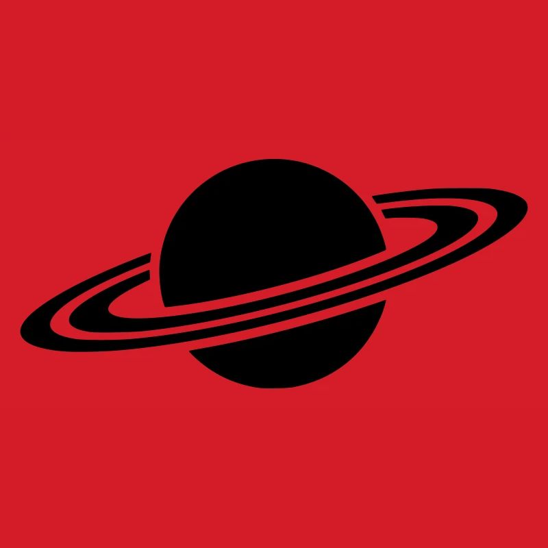 Saturn Planet Ring Silhouette