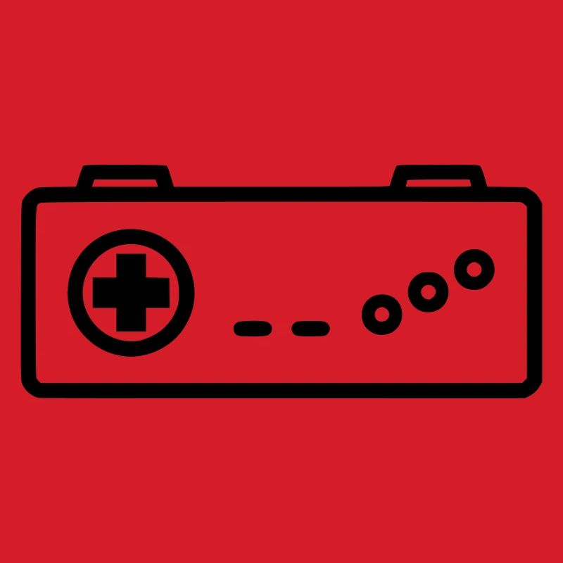 Retro Gamepad Outline Icon
