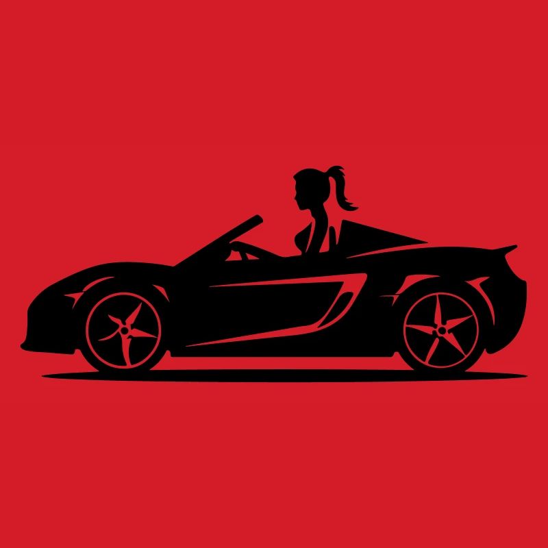 Auto Cabrio Frau