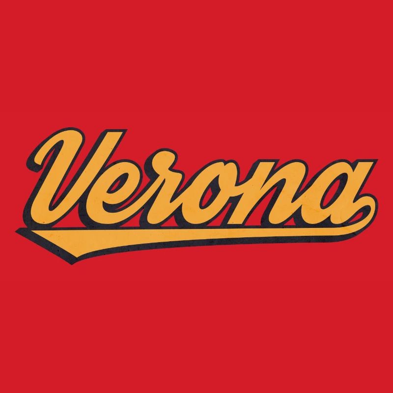 Verona Retro Script Logo