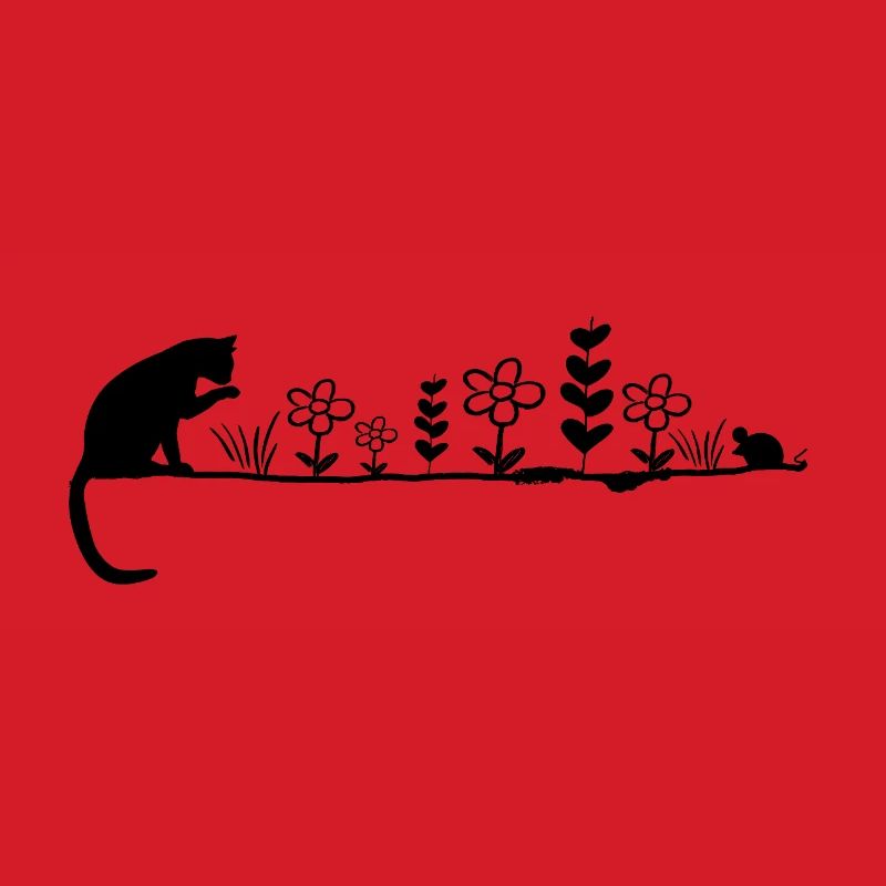 Katze & Maus – Minimal Black Design