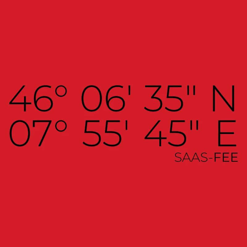 Coordinates Saas-Fee