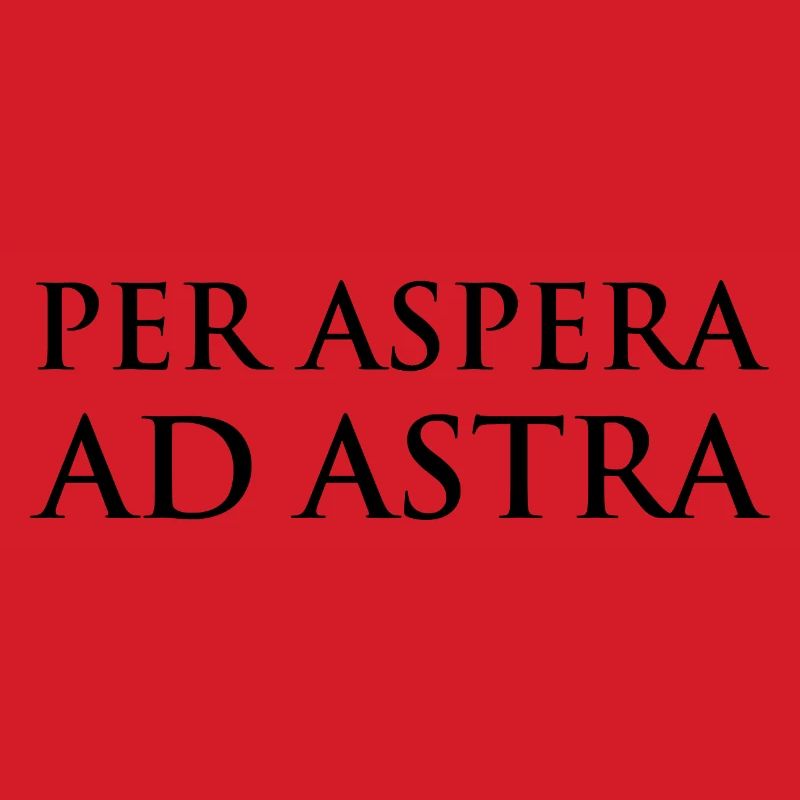 Per Aspera Ad Astra Typography Design