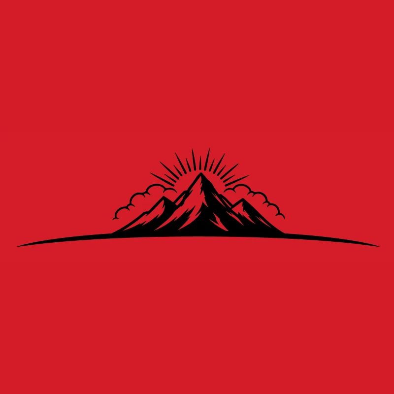 Berge Outdoor Symbol Mountains
