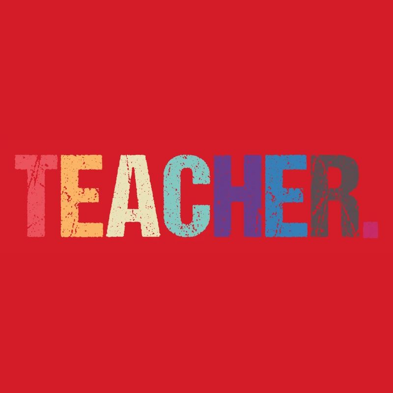 Farbenfrohes LEHRER-Design