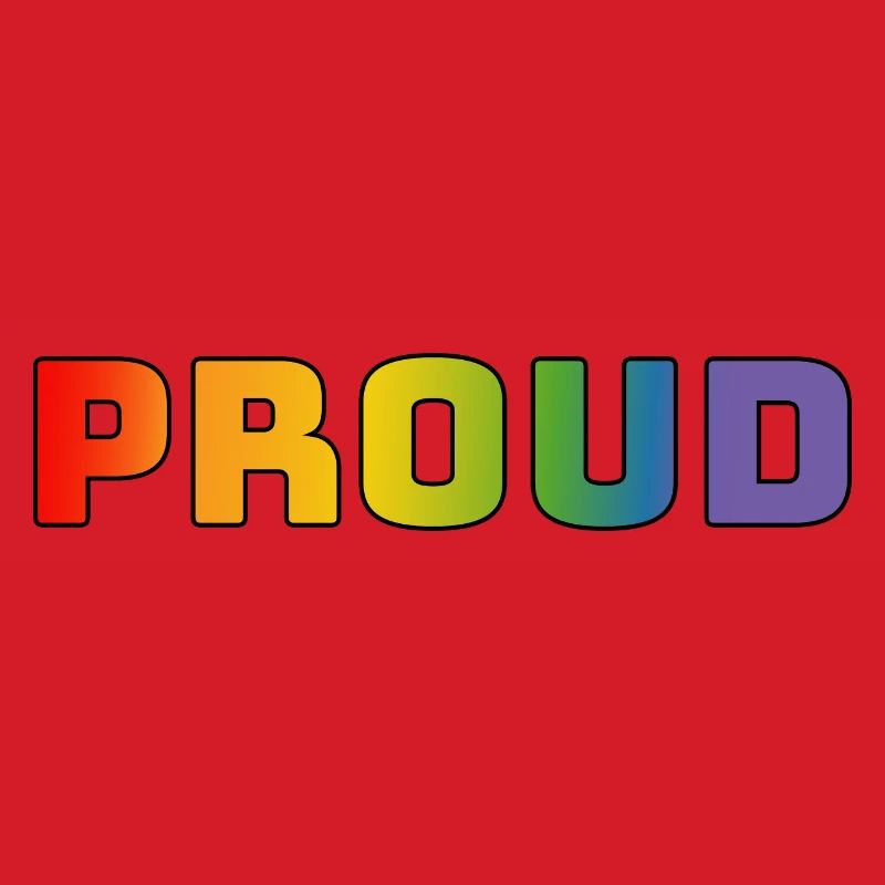 Regenbogen proud schwarz