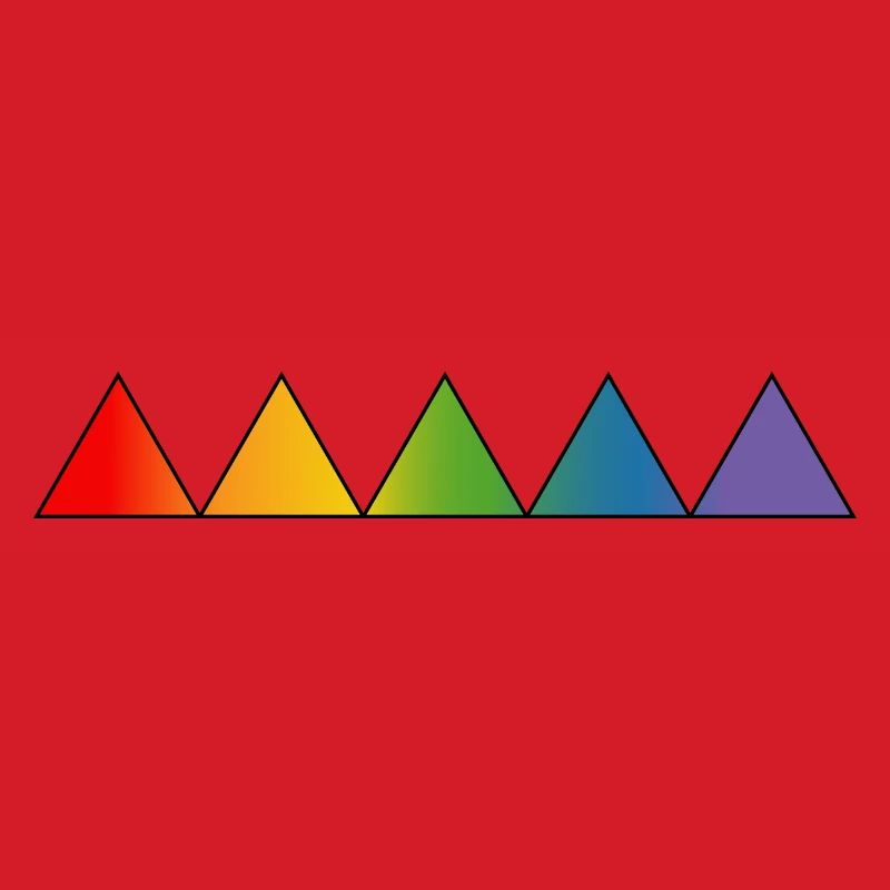 Regenbogen LGBTQ triangles