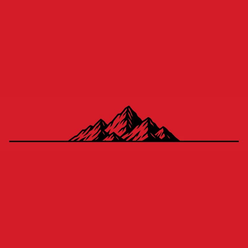 Mountains icon line