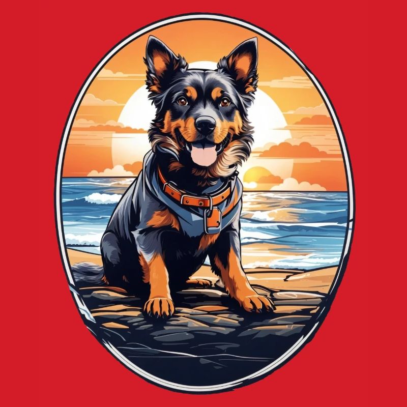 Hund am Strand