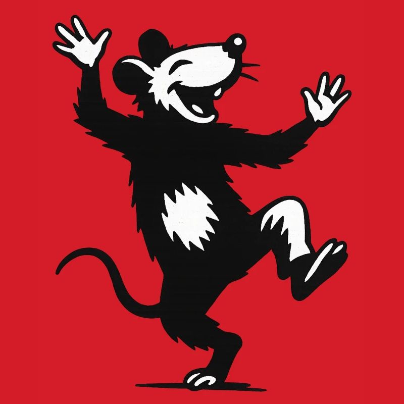 Cheerful dancing mouse