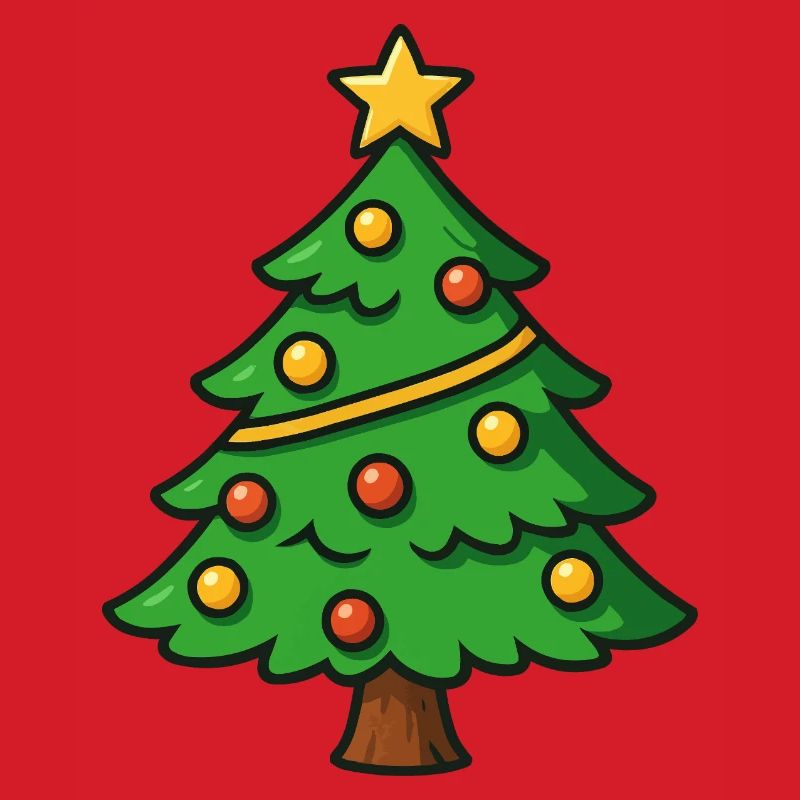 Christmas tree with star