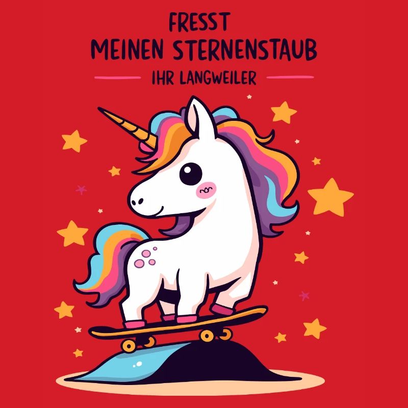Skateboard-Einhorn