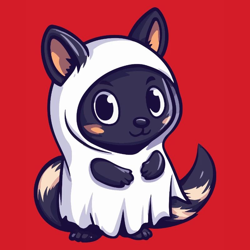 Stinktier Halloween Geist