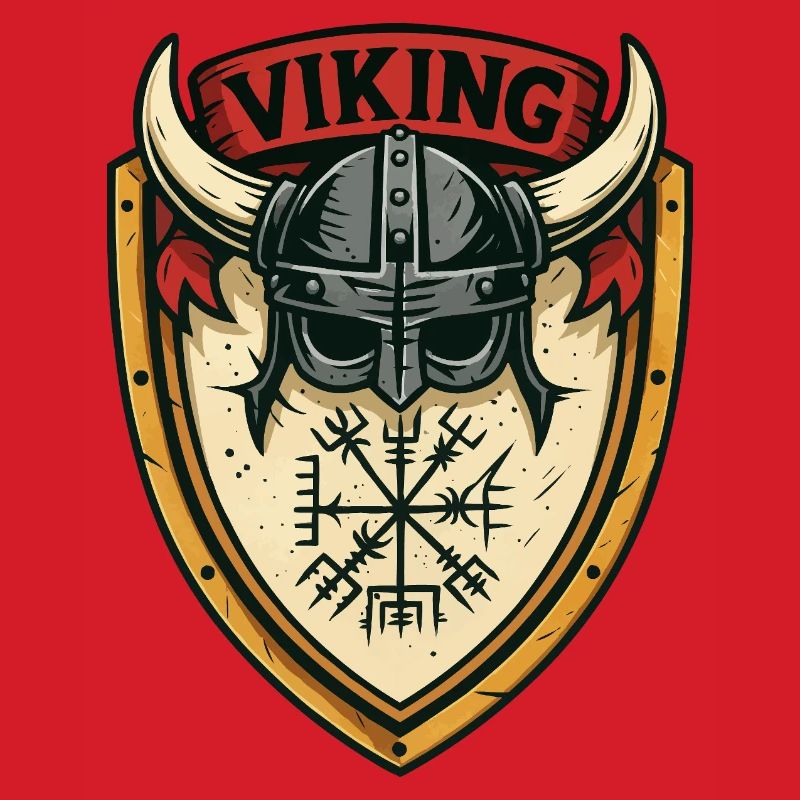 Viking Shield Helmet Emblem