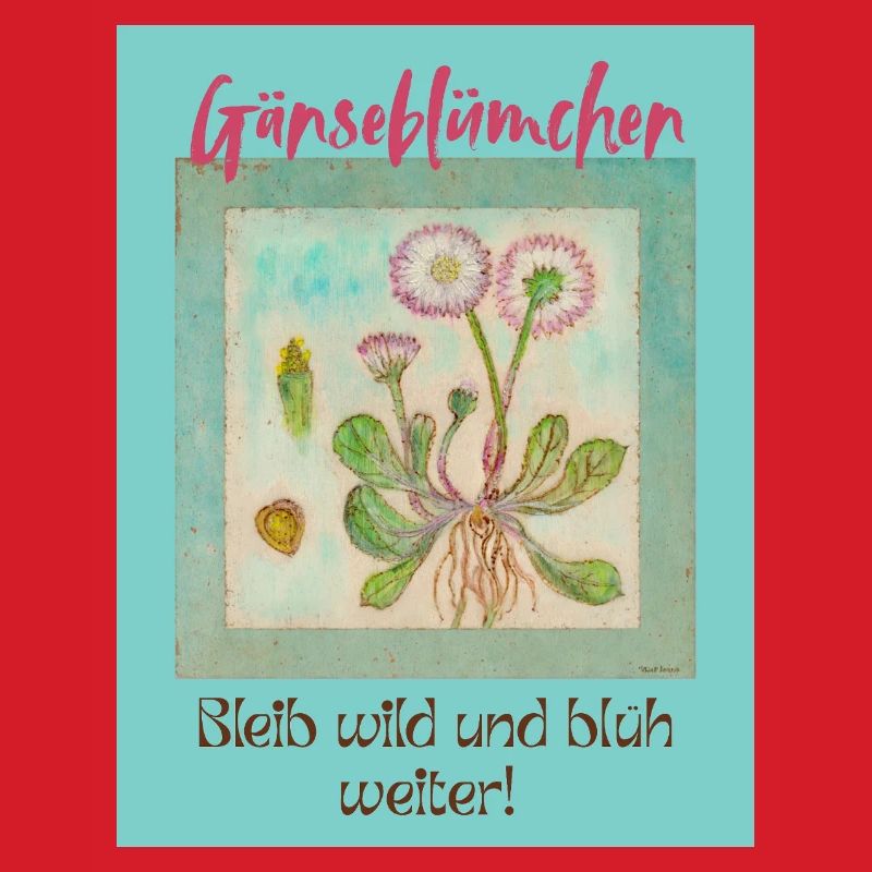 Gänseblümchen Wildblumen Print
