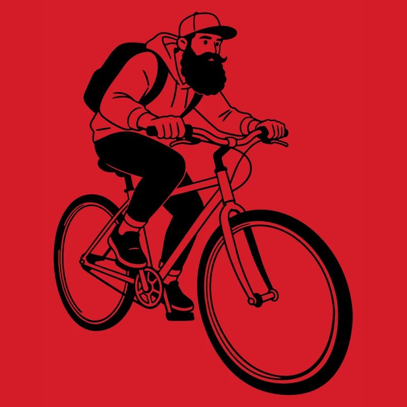 Fahrrad-Hipster