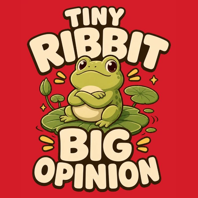 Tiny Ribbit Big Opinion Frog