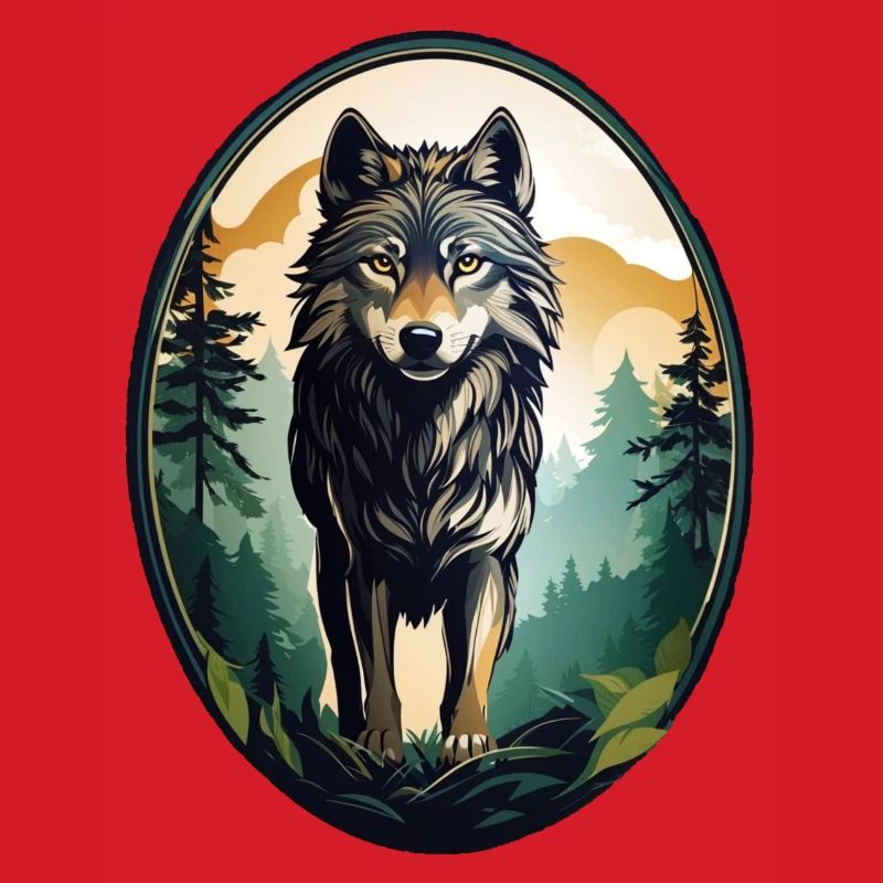 Waldbewohner Wolf