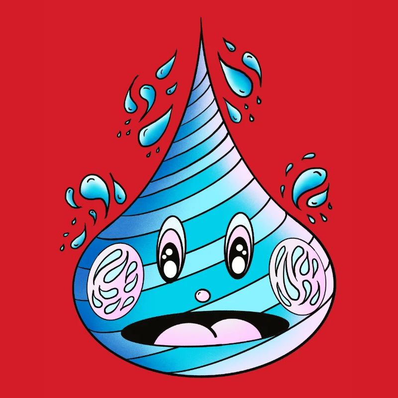 Aufgeweckter Wassertropfen