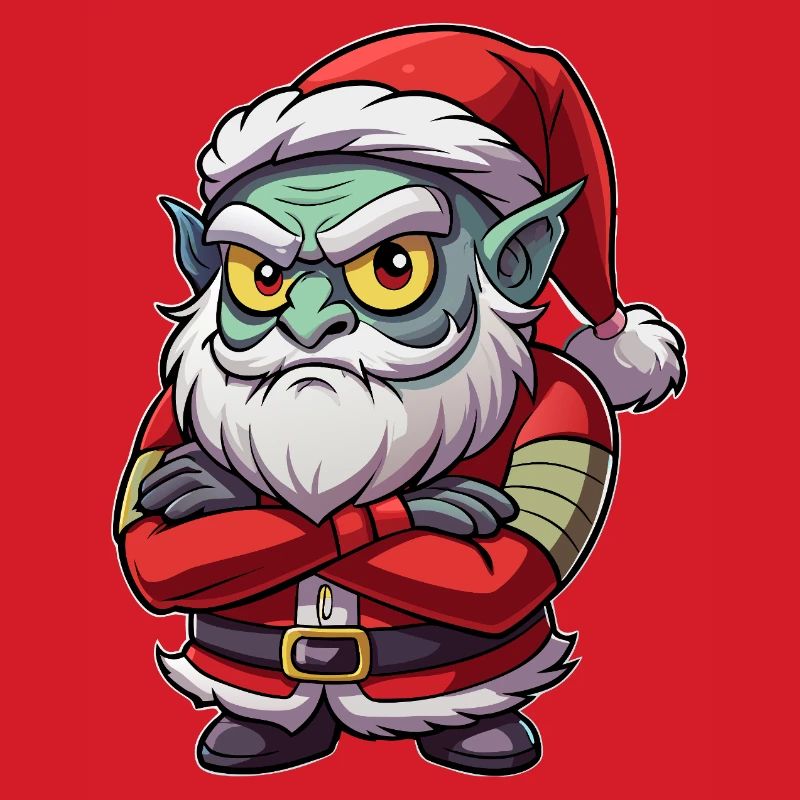 Grumpy Goblin Santa