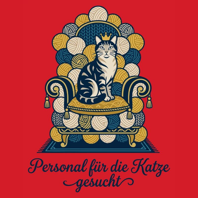 Katze Thron Personal Spruch