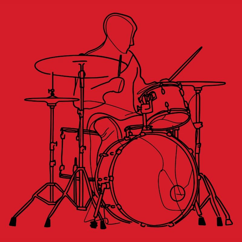Drummer Drawing
