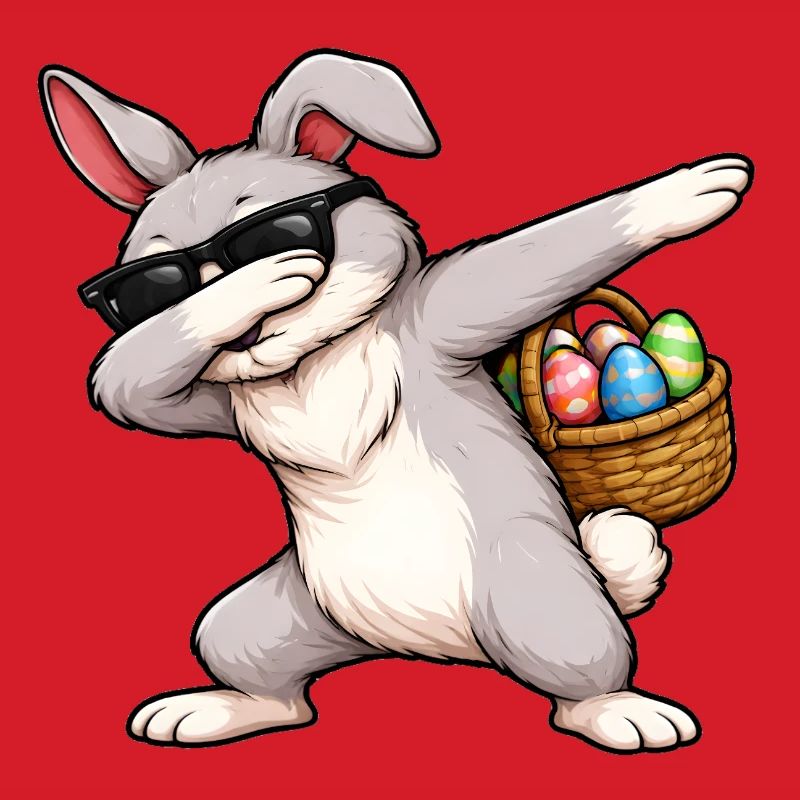 Dabbing Easter Bunny
