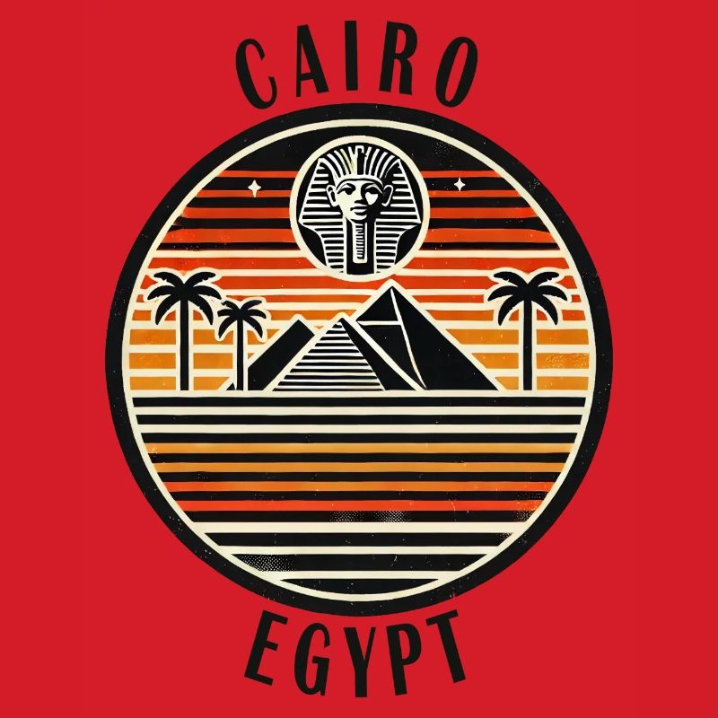 Conception de la pyramide du Caire en Égypte