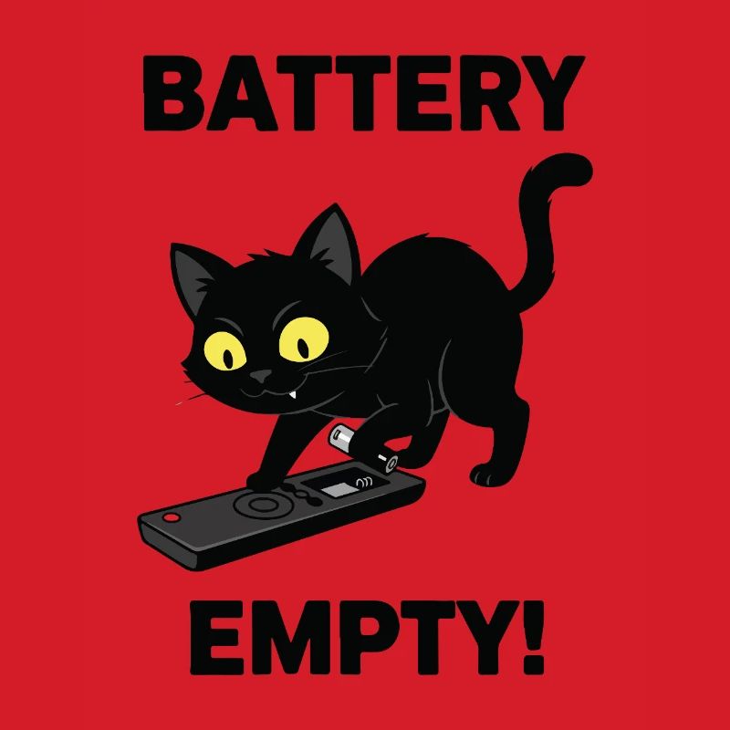 Battery Empty Chat Remote Control Humor