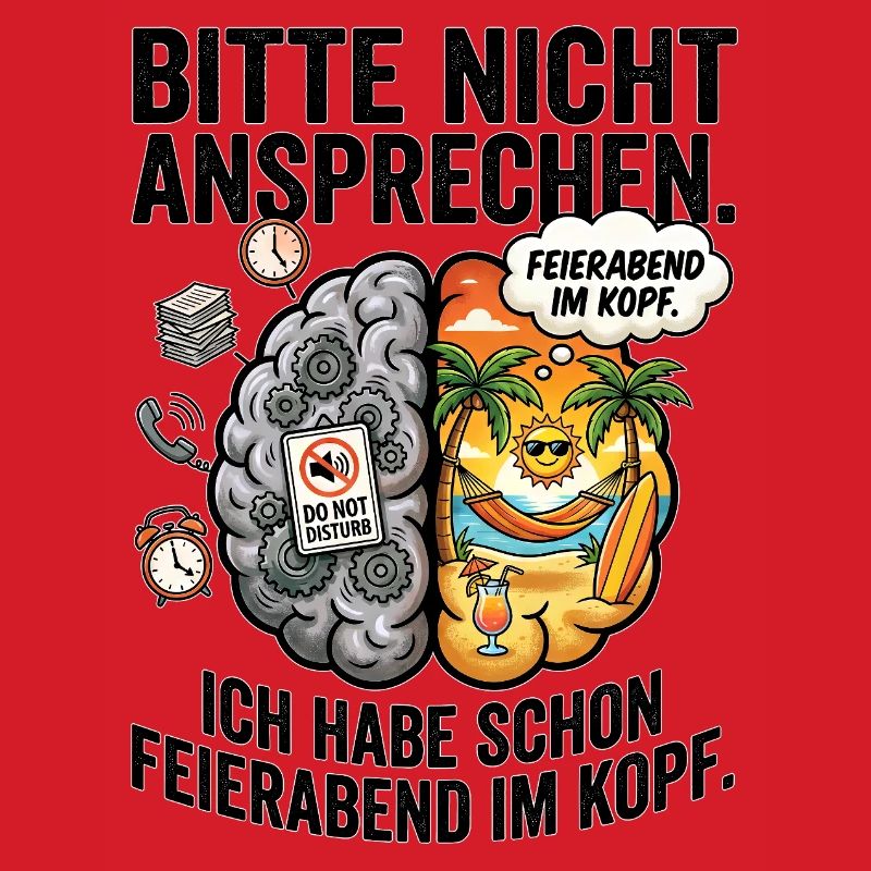 Feierabend Kopf-Konflikt