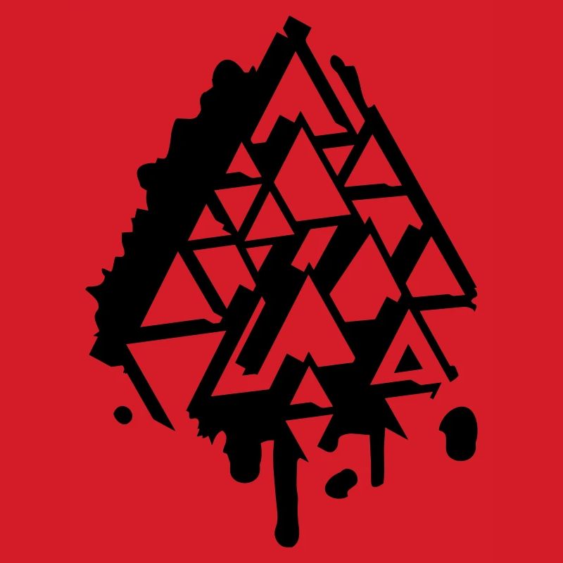 abstract Graffiti Triangle