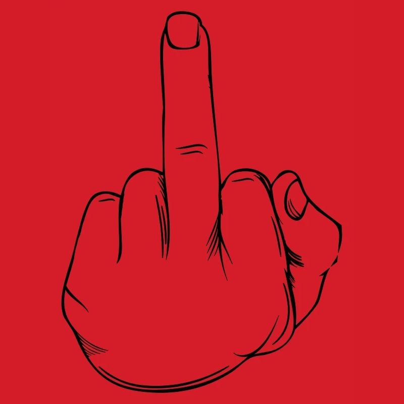Middle finger statement