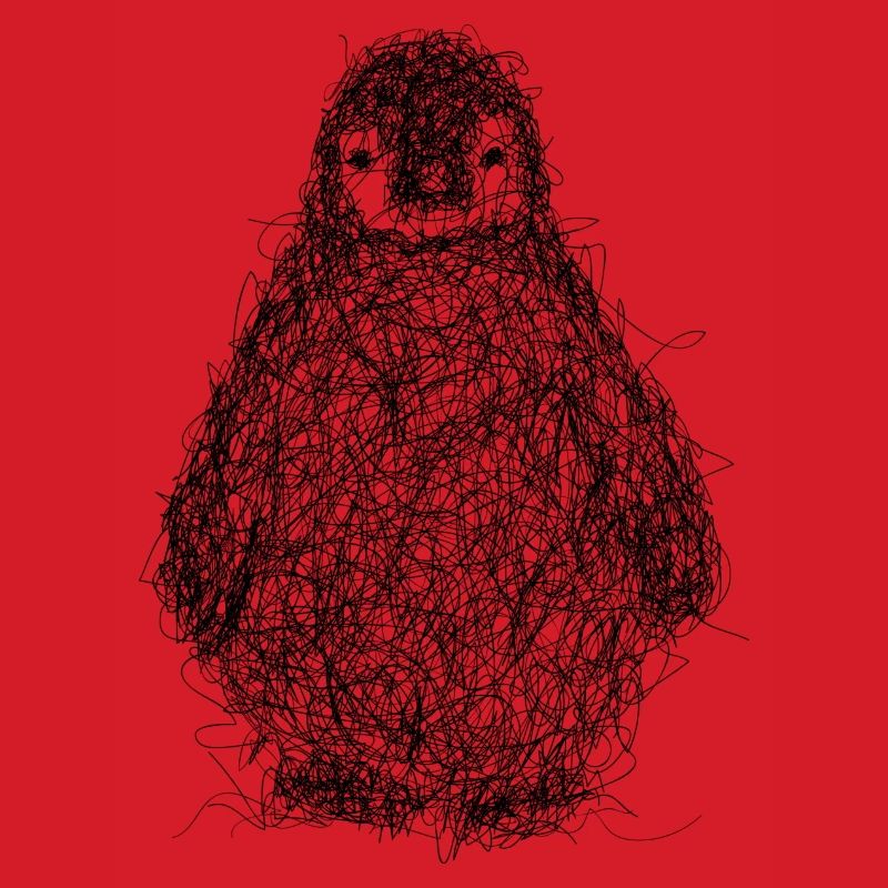 Pinguin kritzeln
