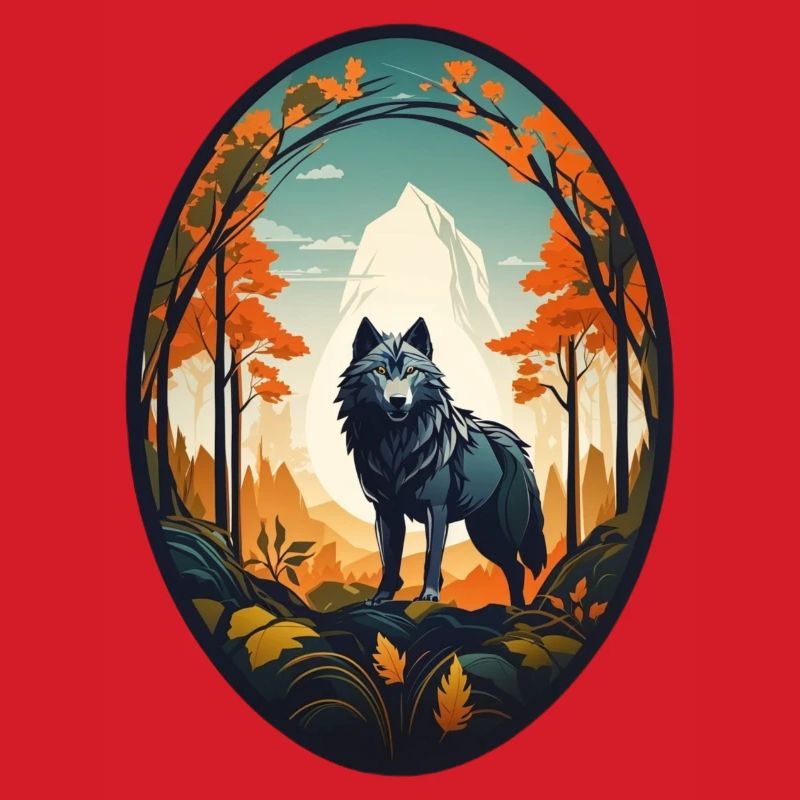 Waldbewohner Wolf