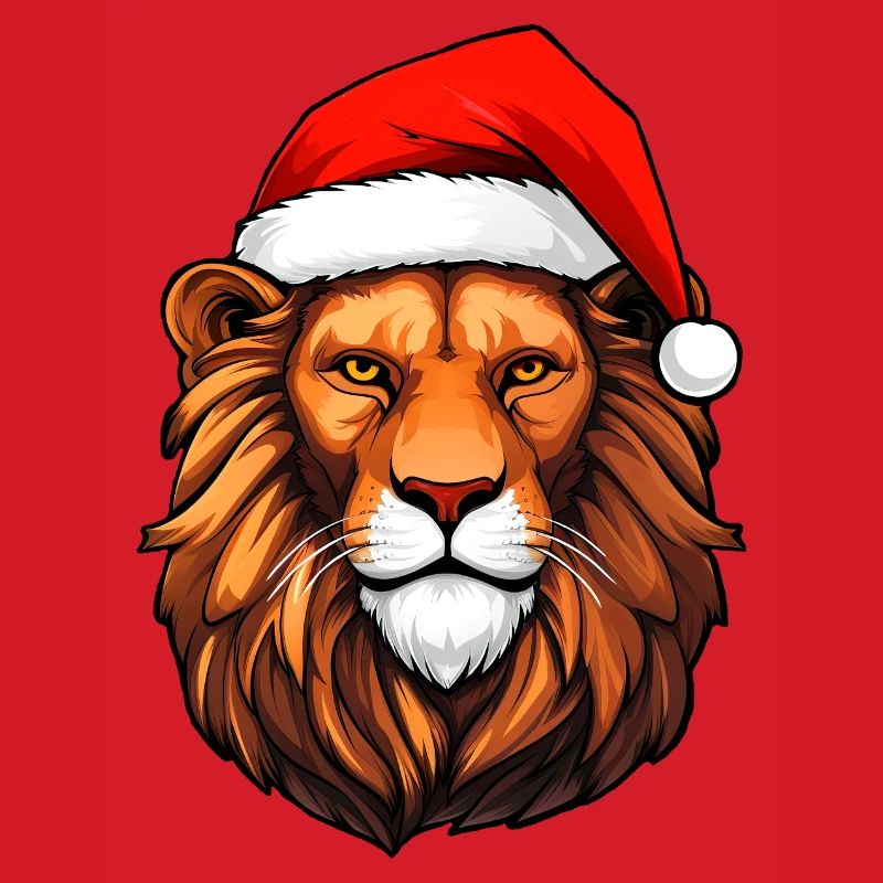 Löwe Weihnachtsmann