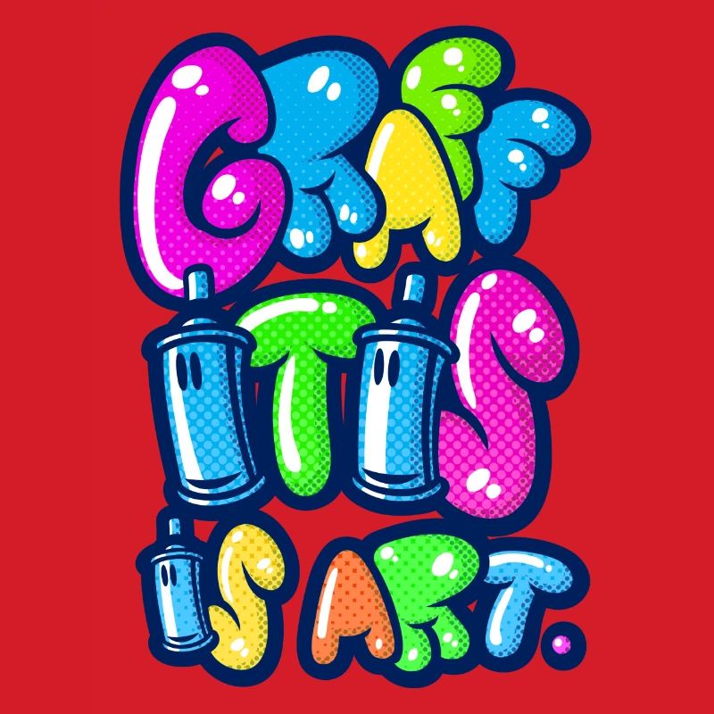 Graffitis is art multicolors