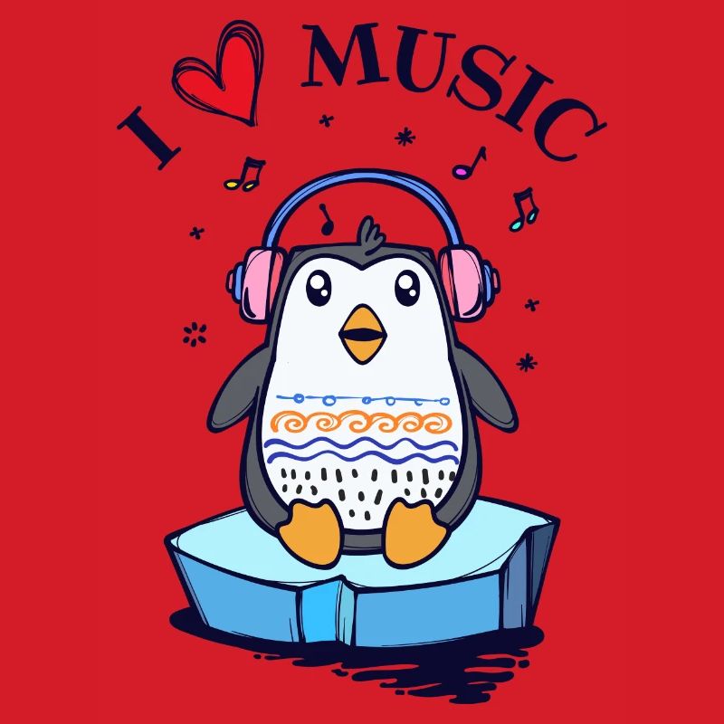 Seevogel Cool Herz PinguinTier Statement