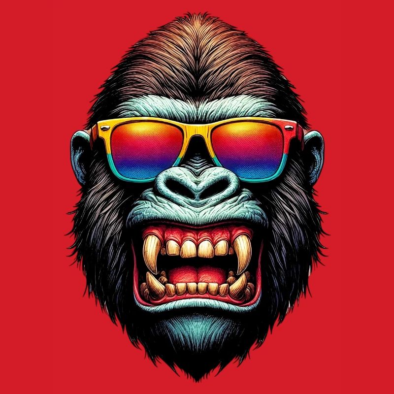 Gorillas mit Sonnenbrille