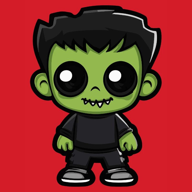 Zombie Halloween Cute Comic