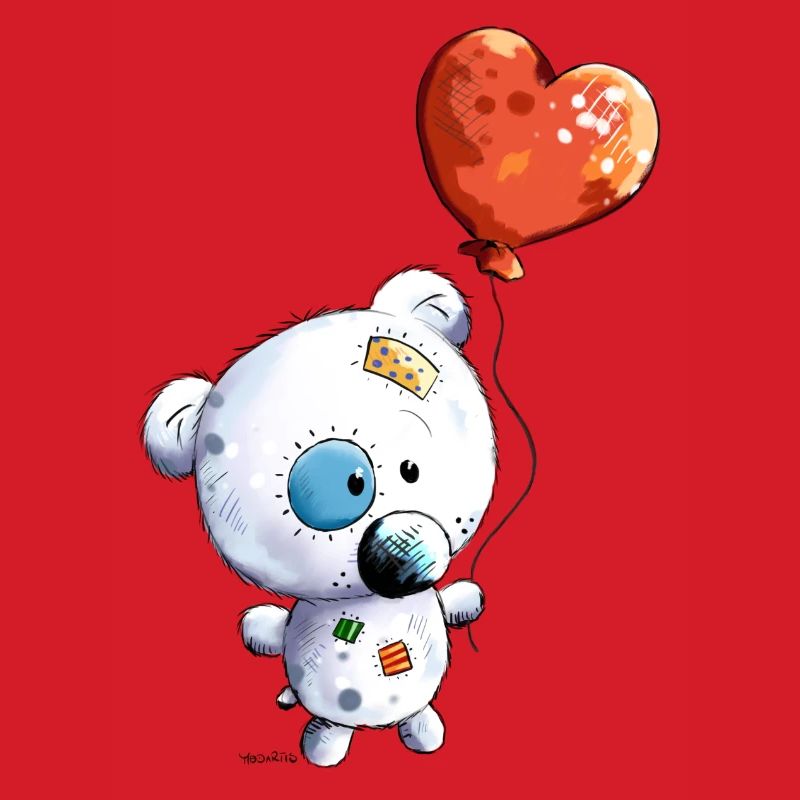 Teddy mit Ballon